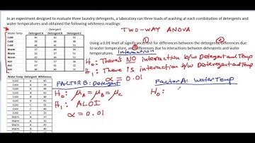 Two Way ANOVA - part 2 (three hypothesis tests)