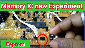 Memory IC experiment in CRT TV. 🤓🤓 Eeprom IC Working & Problem details.