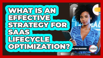 What Is An Effective Strategy For SaaS Lifecycle Optimization?