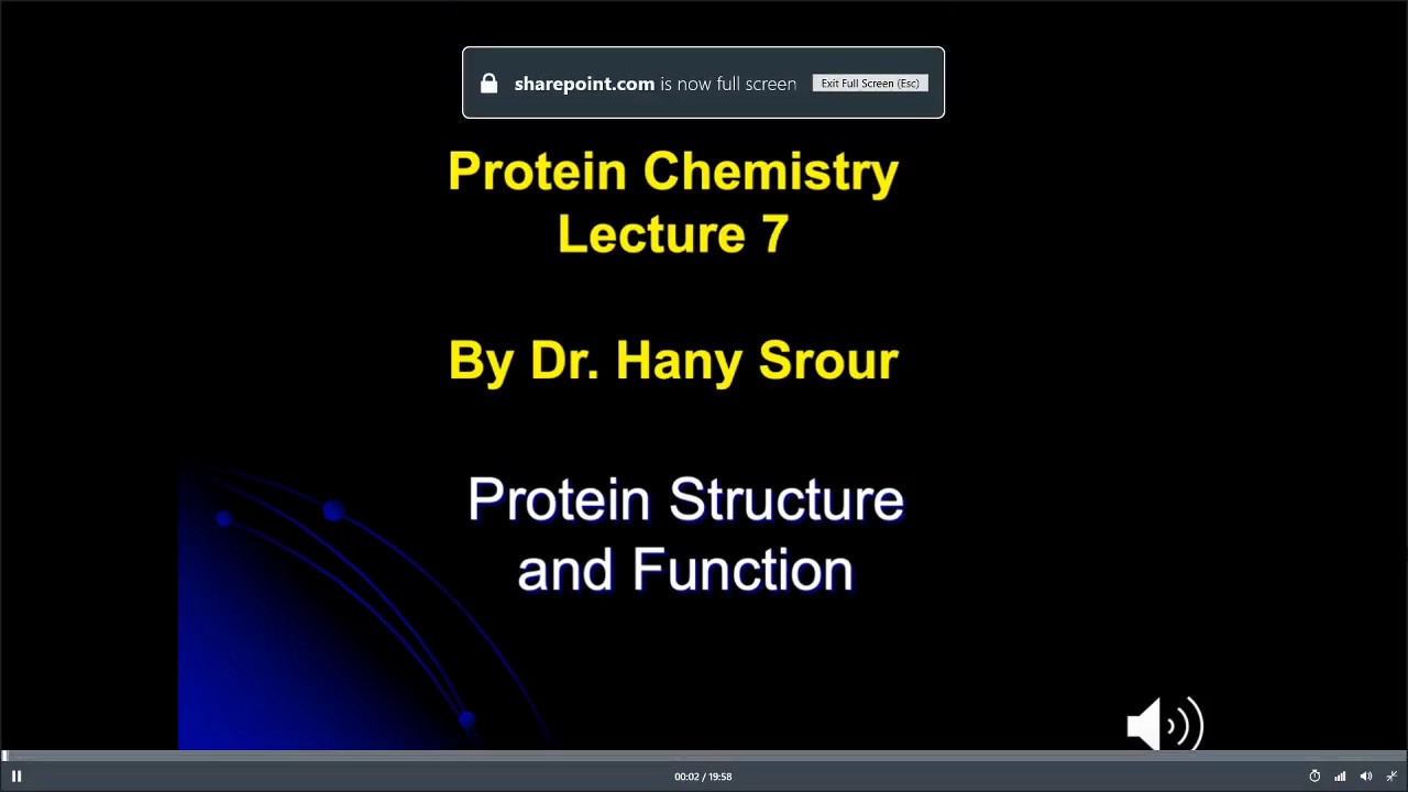 Protein Chemistry (L7) Revision - YouTube