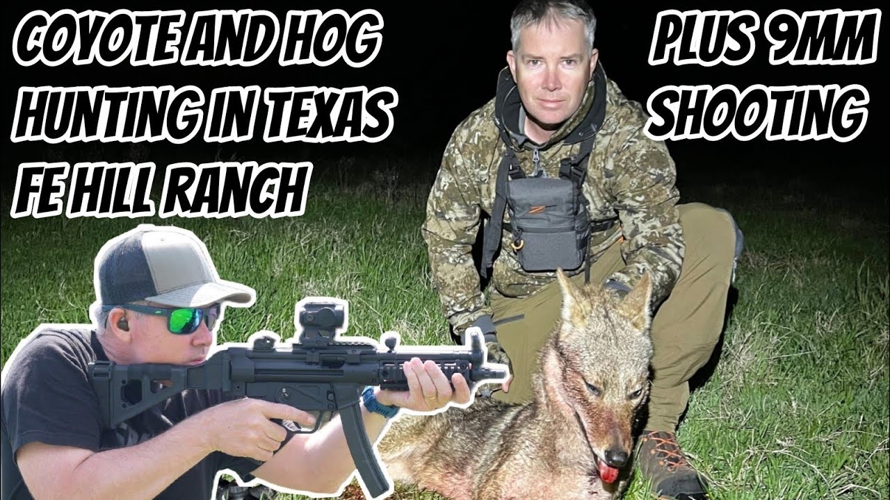 Coyote & Feral Hog Hunting on the FE Hill Ranch Texas || Plus Shooting Steel with ZeroTech Optics