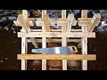 Sawbuck - building sawhorse to cut logs with hand saw