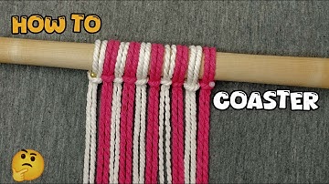 Macrame DIY : Mastering the New Square Knot Pattern (DIY Coaster)🤔