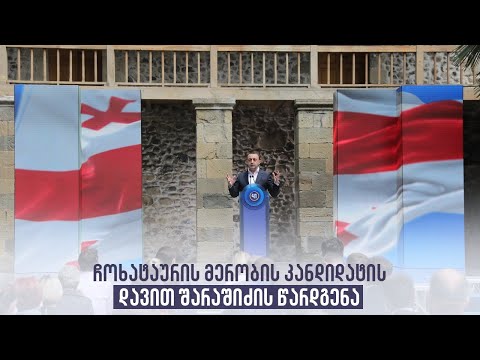 ჩოხატაურის მერობის კანდიდატის დავით შარაშიძის წარდგენა