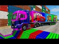 Trucks Cars vs Massive Speed Bumps vs Giant Bulge BeamNG Drive