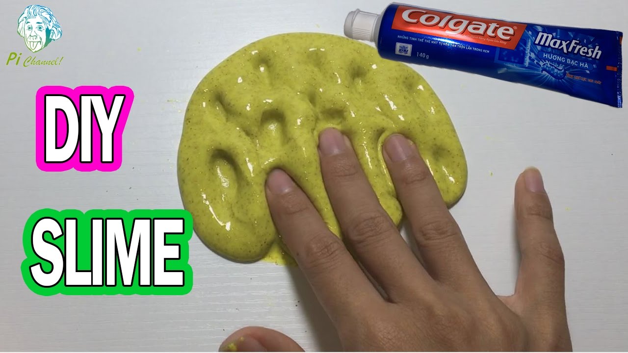 How To Make Slime Colgate Toothpaste And Glue Diy Slime Without Borax Starch