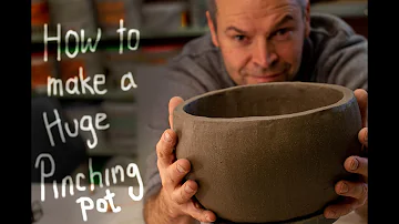 How to make a big pinch pot. Huge bowl in clay! ( Part 1)