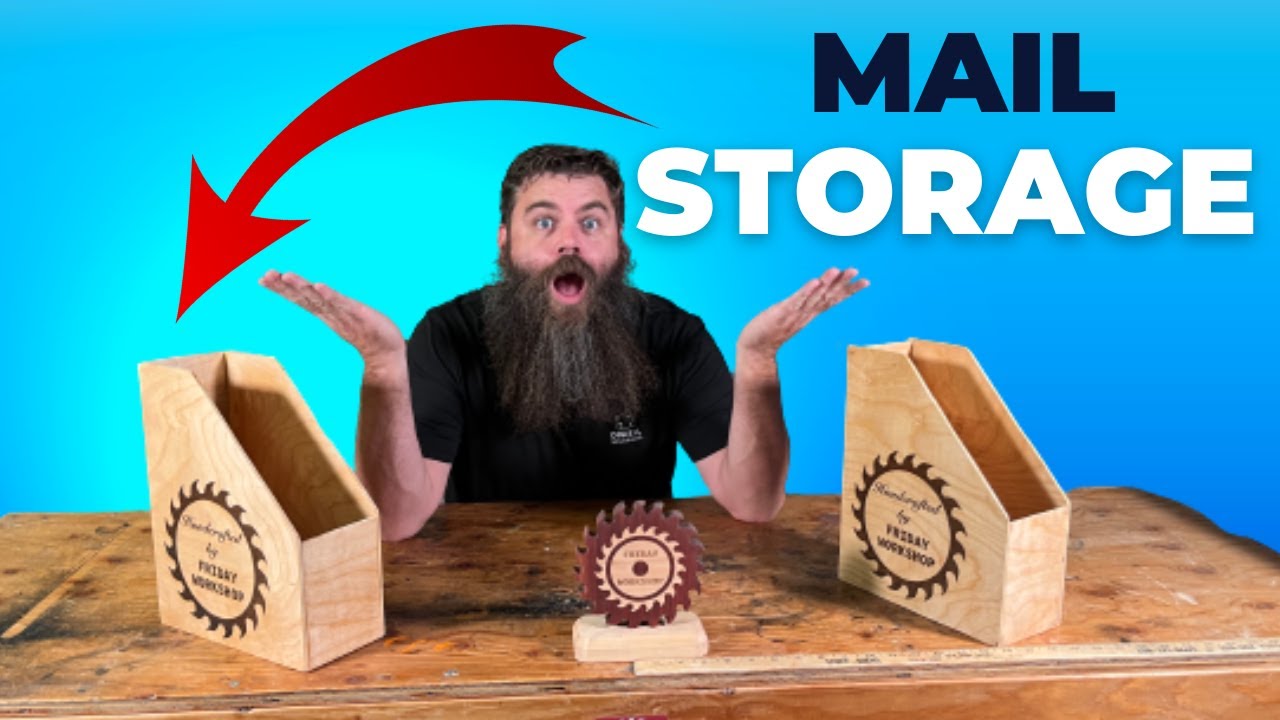 DIY Wooden Mail Storage Box - Easy Home Organization!