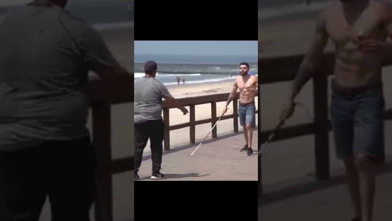 Blind Man Eating Ice Cream Prank 