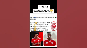 MECHI 5 ZA KWANZA ZA SIMBA NBC PL 2025 26 