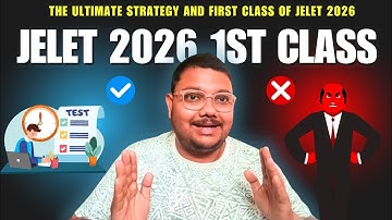 JELET 2026 FIRST CLASS | JELET STRATEGY & INTRODUCTION CLASS FOR 2026 BY SANDIP SIR
