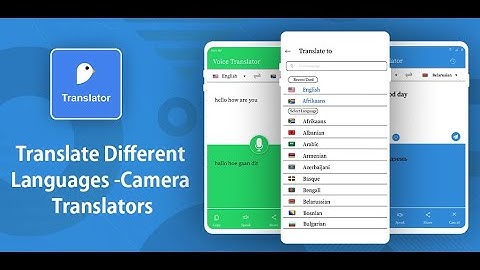 Translate Different Languages   Camera Translators