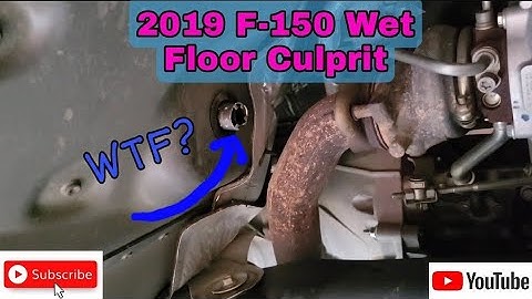 2019 F-150 Wet Floor Repair
