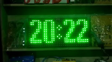 Arduino uno and p10 led module, date ,time and scrolling text display