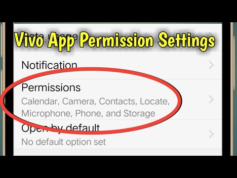 Vivo Mobile App Permission Settings | App Permission Setting Vivo