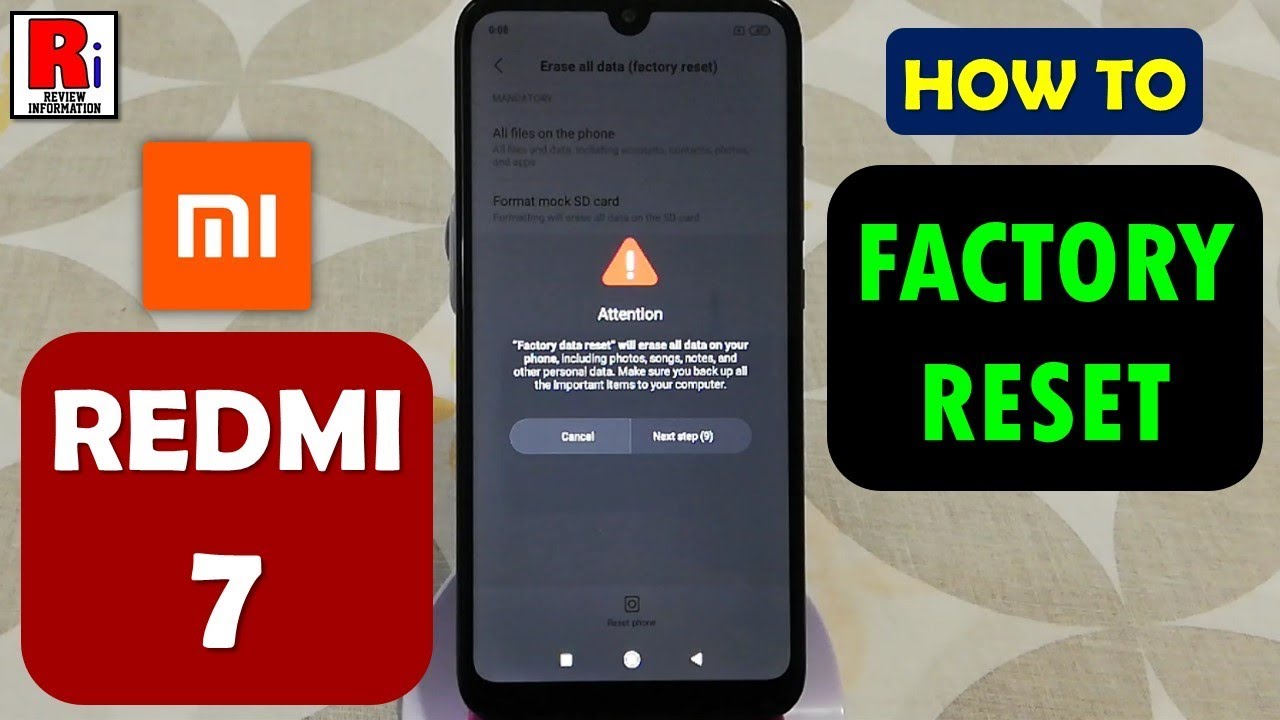 Hard Reset Xiaomi 7