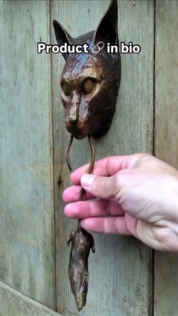 Creative Cat And Mouse Metal Door Knocker⁠ 1️⃣ Product Link in Bio ( # 2037 )
