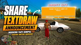 MODERN & SIMPLE ANNOUNCEMENT TEXTDRAW SHARE | Suitable for All SA:MP Servers