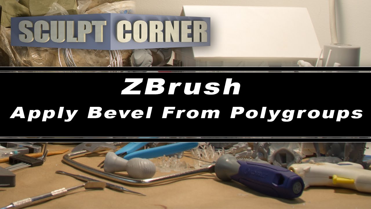 ZBrush Apply Bevel From Polygroups YouTube