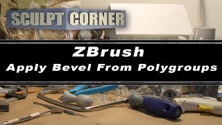 ZBrush: Apply Bevel From Polygroups