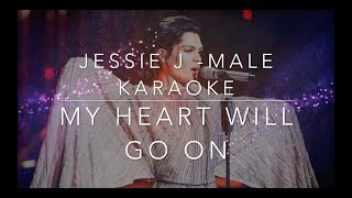 Jessie J - My Heart Will Go On Male Karaoke ( HD Video - HS Audio)