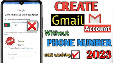 How to create Gmail Account Without phone number 😳 Gmail Account create without phone number 2023