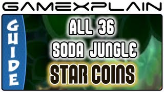 New Super Mario Bros. U - All Soda Jungle Star Coins (36!) & Secret Exits Guide & Walkthrough