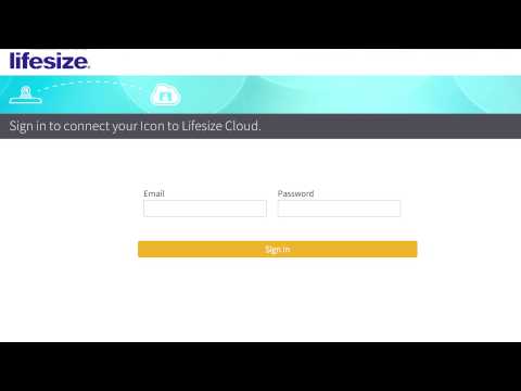 Connecting an Icon Video Conference System to Lifesize Cloud | Lifesize Training