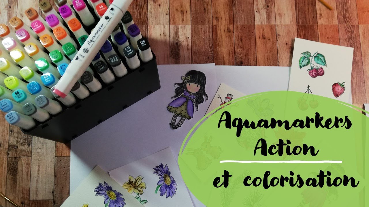 Aquamarkers Action et colorisation 