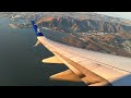 United Airlines Boeing 737-800 sunrise takeoff from San Francisco 🌅