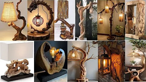 Nature-inspired Tree Branch Table Lamps Craft Ideas From Driftwood