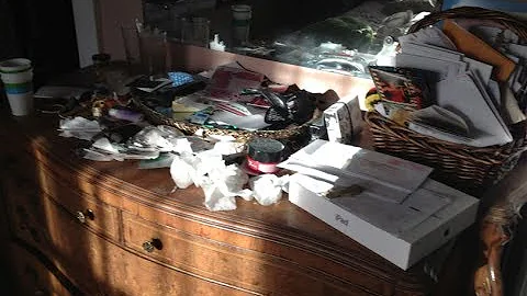 how to clean messy room or storage spare room when...