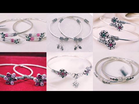 Latest stylish silver anklet kada for girls//Trendy silver Payal designs for girls//