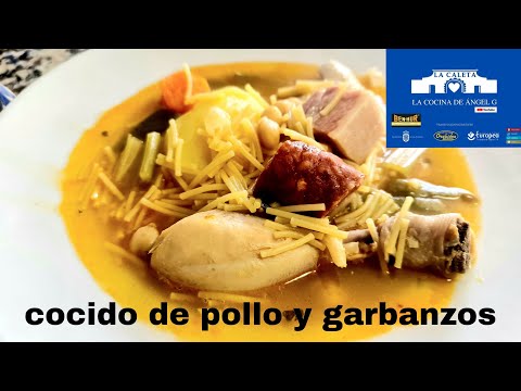 cocido de pollo y garbanzos