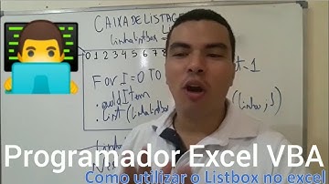 Como utilizar o Listbox no EXCEL