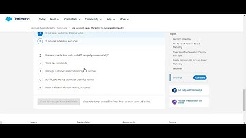 Module: Account-Based Marketing (Quiz solutions)