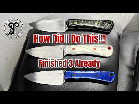 Sheaths Beads And Sharpening Knife Builds Coming To An End