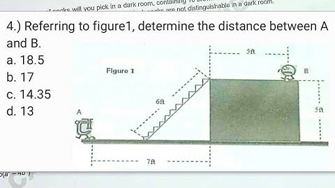 Pythagorean Theorem: Determine the distance between A and B