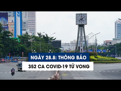 Video Ngày 28/8: Thông báo 352 ca Covid-19 tử vong tại 11... - youtube