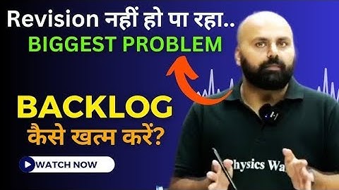 Selection चाहिए तो देखो~ Most Honest Talk By Sudhanshu Sir For Backlog! #pw #neet #jee