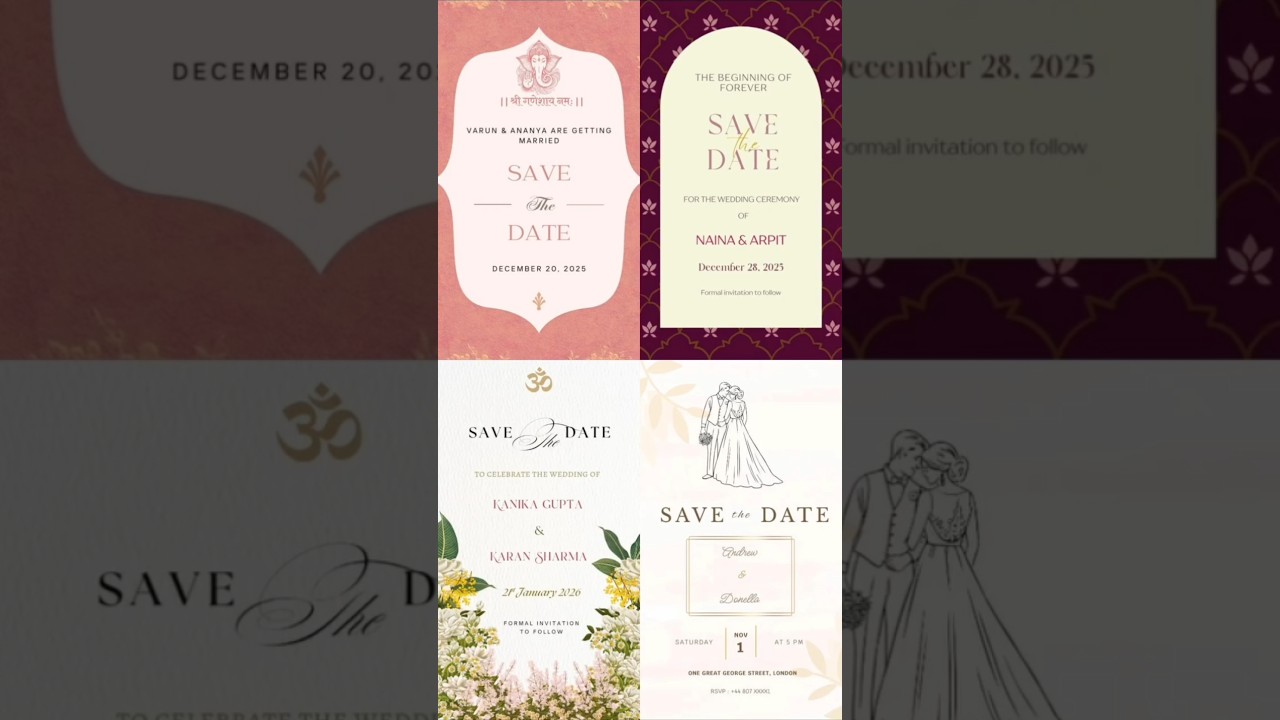 SAVE THE DATE CARD 💌 | WEDDING INVITE | WEDDING 