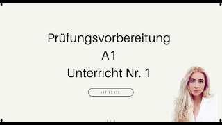 1. Unterricht - A1 (Prüfungsvorbereitung) #deutschlernen #online #goetheinstitut #telc