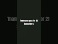 Thank you for 21 subscribers @saamireditsrailfan