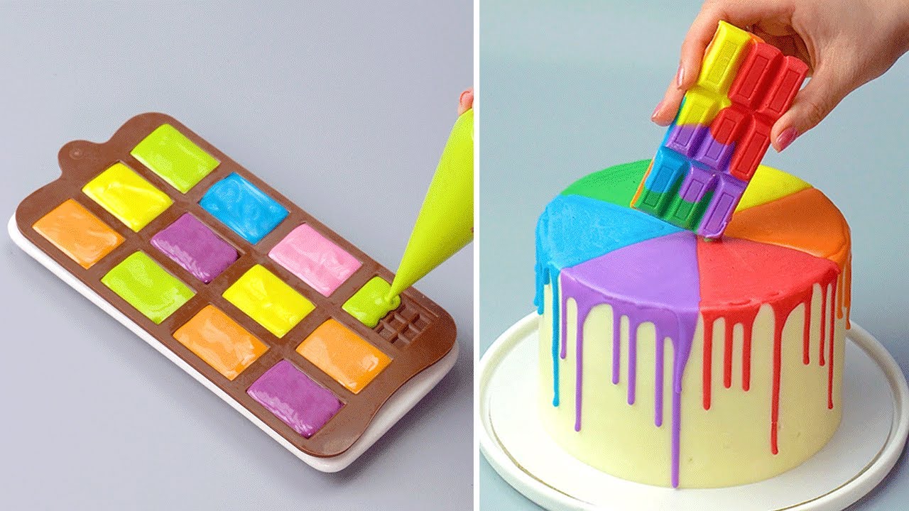 Fancy Rainbow Cake Decorating Recipes For All the Rainbow Cake Lovers | Oddly Satisfying Cake