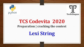01 | TCS Code Vita |  TCS Code Vita Previous Question | Lexi String |Techi Sugan