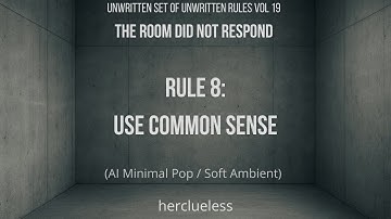 rule 8: use common sense | herclueless (AI Minimal Pop / Soft Ambient)