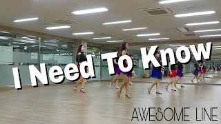 I Need To Know Line Dance - Amy Christian-Sohn (Beginner) Resimi