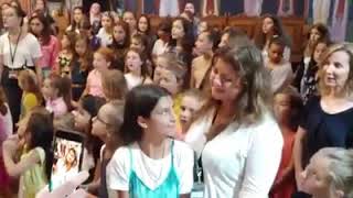 Holy Transfiguration Camp (HTC) Children, singing - Камп Светог Преображења (KСП): Деца певају
