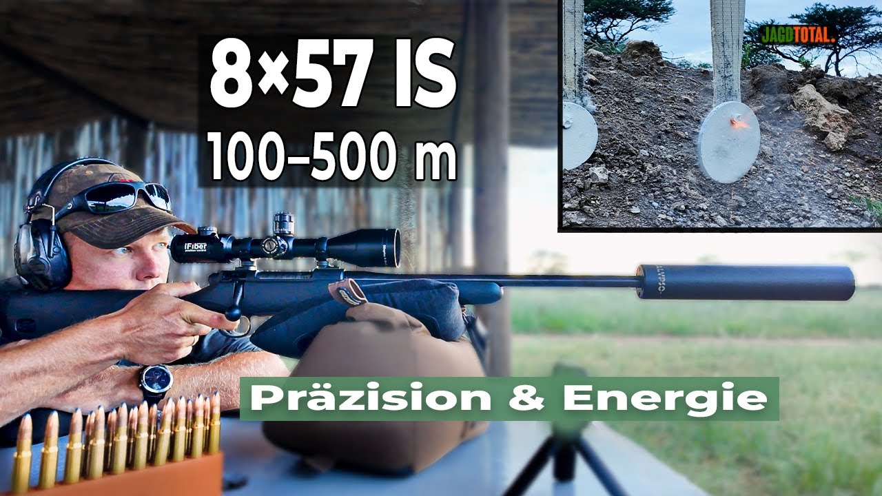 8×57 IS auf 100–500 m – Präzision & Energie