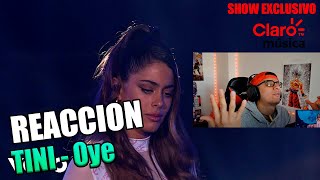 REACCION A Tini - Oye | Live - Streaming Claro (2020)